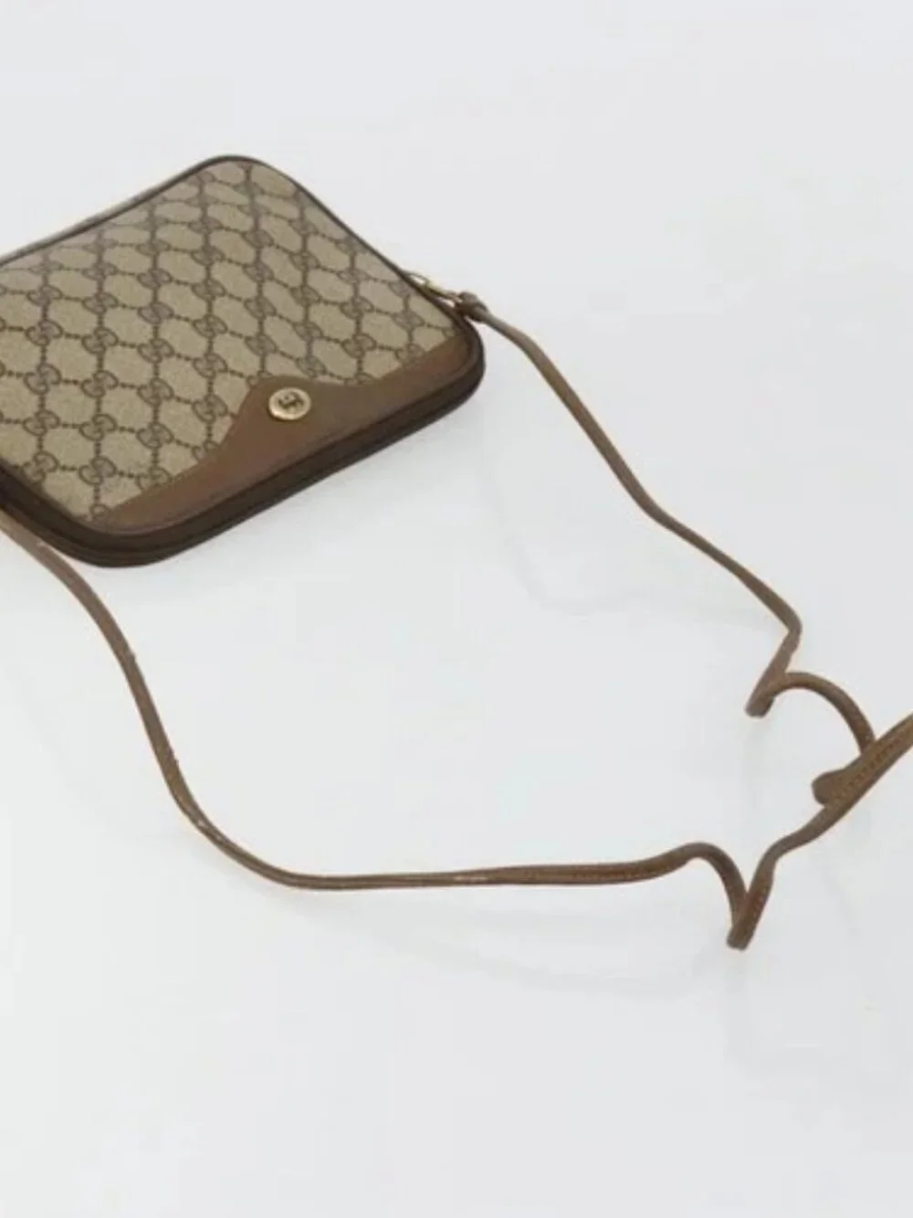 GUCCI GG Supreme Shoulder Bag PVC Beige Gold 119 02 068 Auth 182214 - Picture 7 of 16